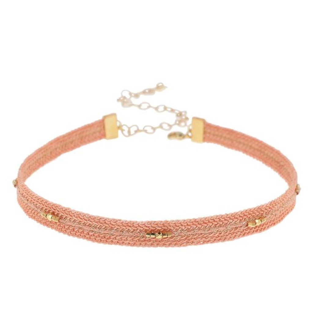 New Auth Chan Luu Peach Braided Adjustable Choker